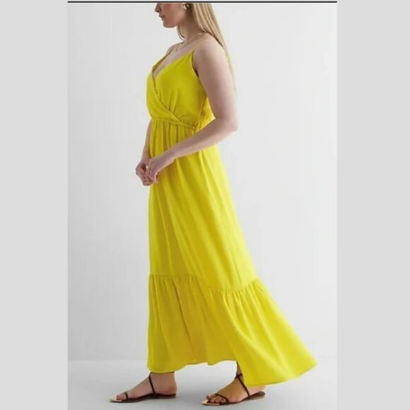 Express Maxi Yellow Dresses Sz 2X - Picture 4 of 16